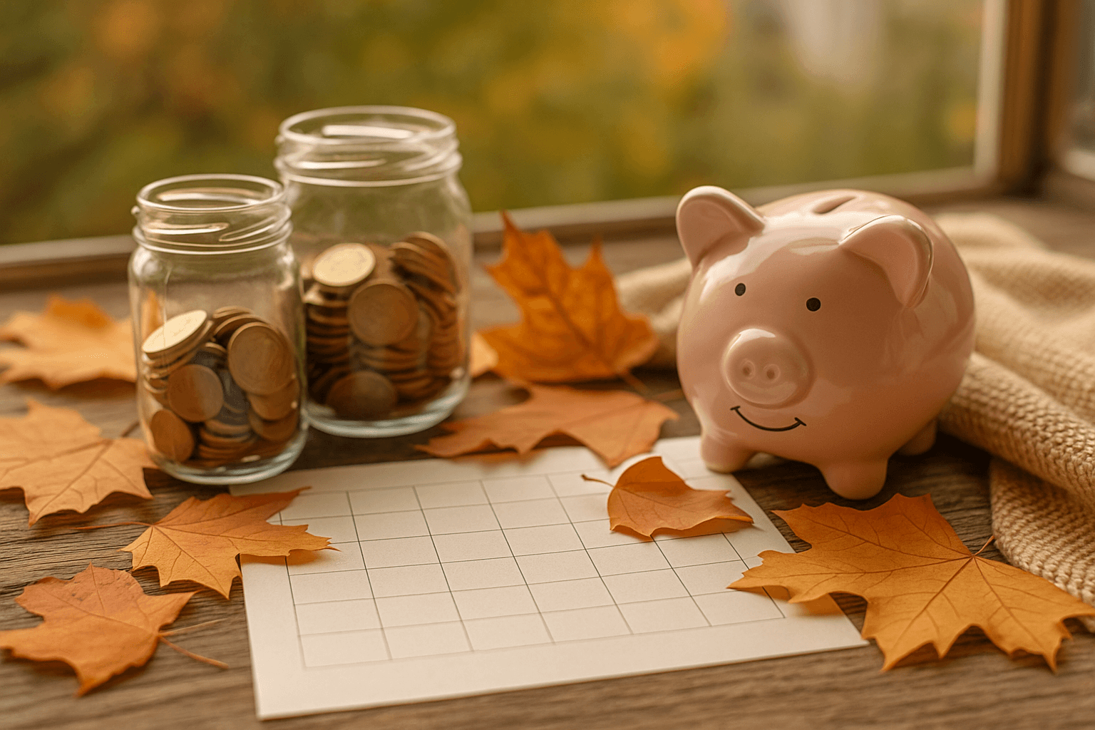 Geld sparen Ideen für Familien: No-Spend-November mit Kindern Sparschwein